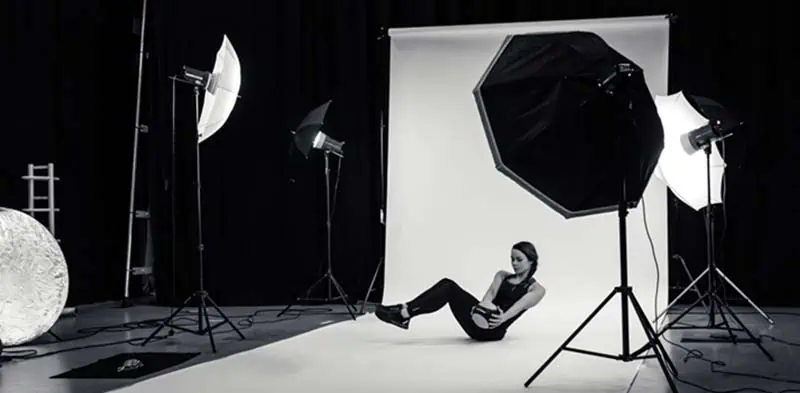 making of studio foto fitness fotoshoot