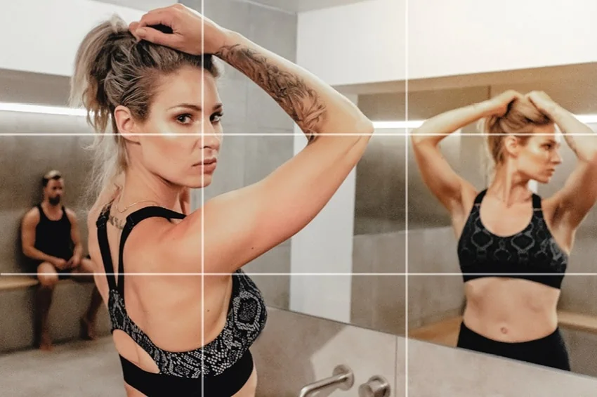 rule of thirds fitness fotografie
