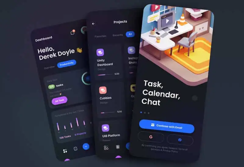 Design trends 2021 dark mode design
