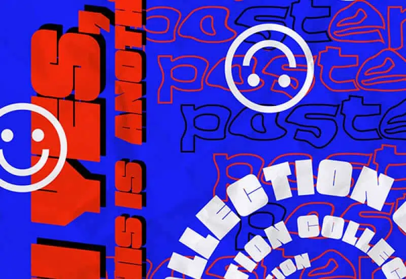 typografische chaos poster