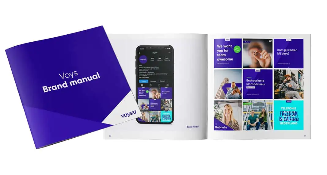 Brand manual, onderdeel social media.