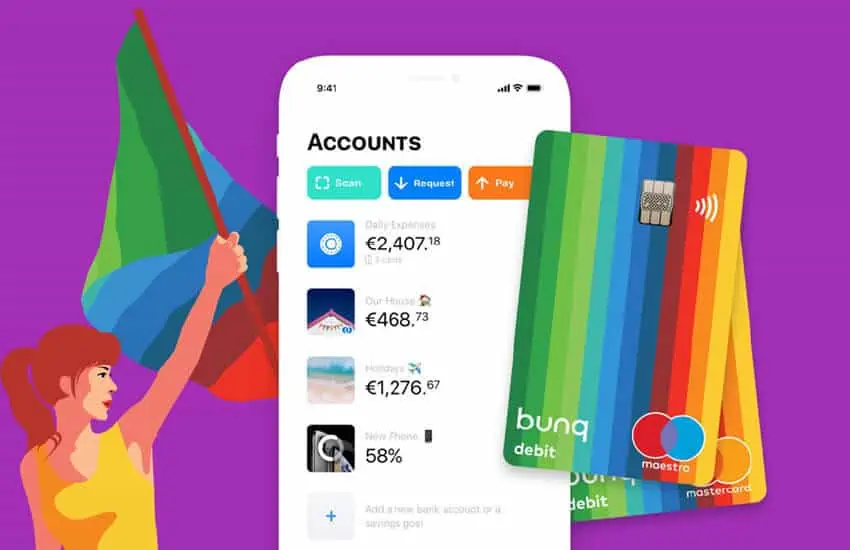 Bunq, Bank of the Free, maakt gebruik van een krachtige waardepropositie: “Wij zijn er om te breken met het verleden, en om een bank te creëren die voor jou is gemaakt. Zodat jij de vrijheid krijgt om te leven zoals jij dat wilt.” 