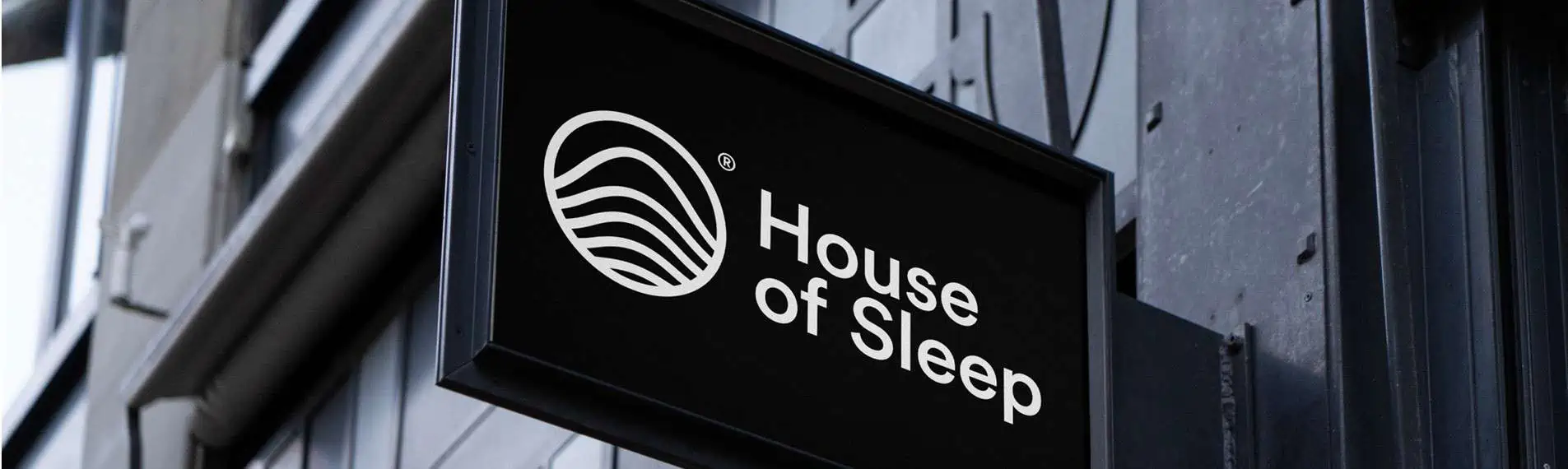 logo design house of sleep gevelbord