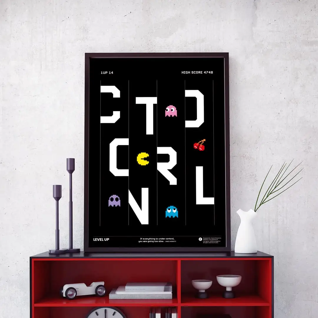 packman-1-up-14-poster