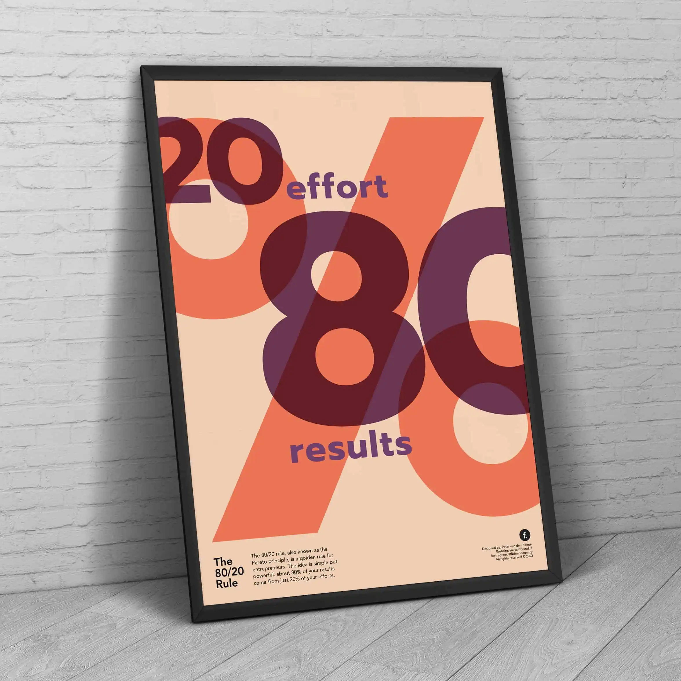 the pareto principle poster