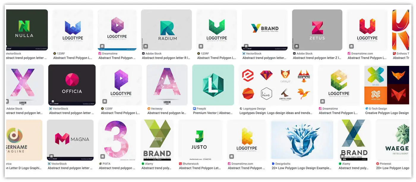 logo design tip logo trends polygoon