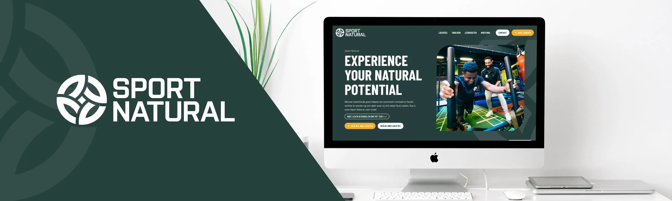 Website ontwerp voor Sport Natural