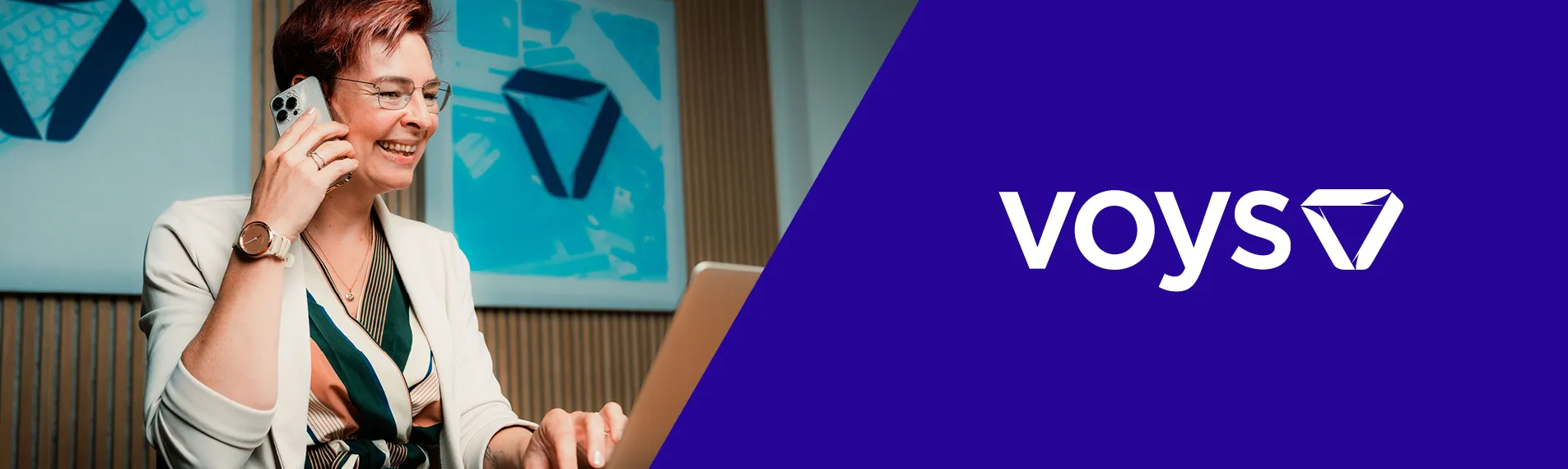 Voys merkidentiteit logo banner