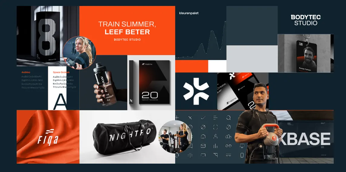Uitgebreide stylescape voor het merk Bodytec door Fitbrand